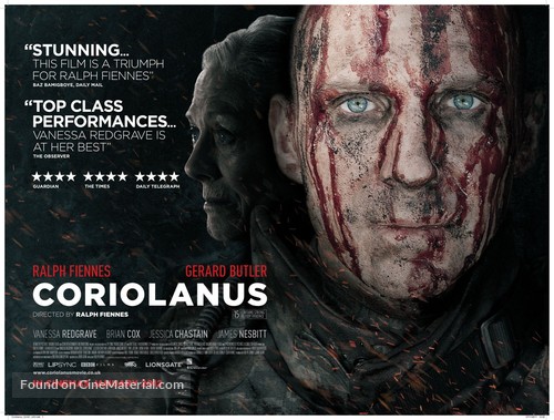 Coriolanus - British Movie Poster
