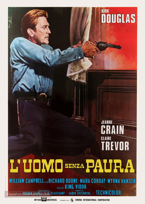 Man Without a Star - Italian Movie Poster