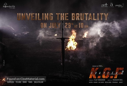 K.G.F: Chapter 2 - Indian Movie Poster