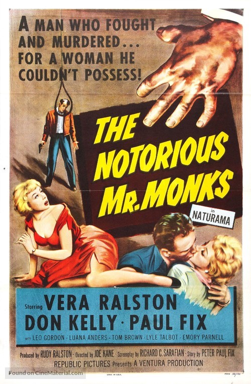 The Notorious Mr. Monks - Movie Poster