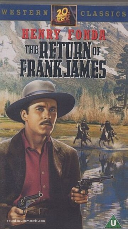 The Return of Frank James - British VHS movie cover