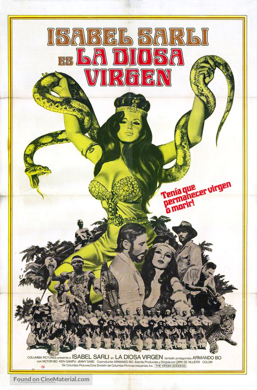 La diosa virgen - Argentinian Movie Poster