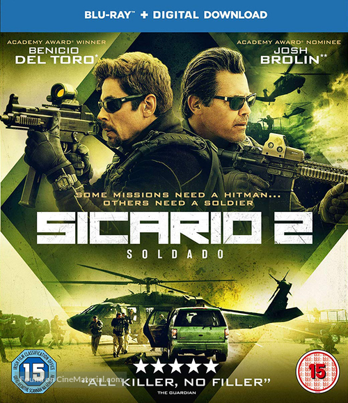 Sicario: Day of the Soldado - British Blu-Ray movie cover