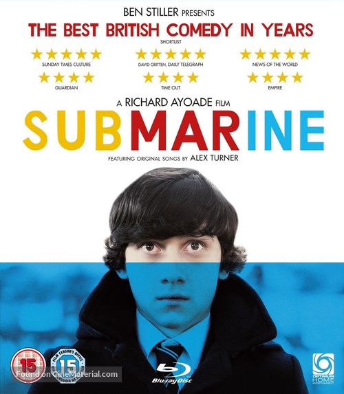 Submarine - British Blu-Ray movie cover