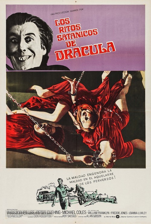 The Satanic Rites of Dracula - Argentinian Movie Poster