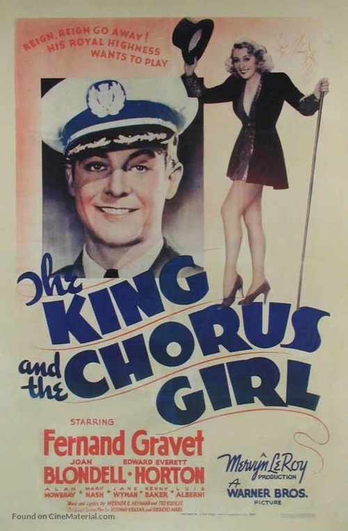 The King and the Chorus Girl - Movie Poster