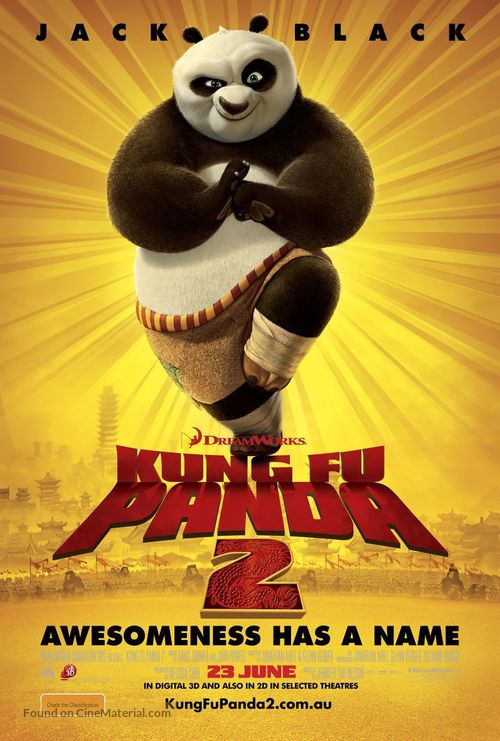 Kung Fu Panda 2 - Australian Movie Poster