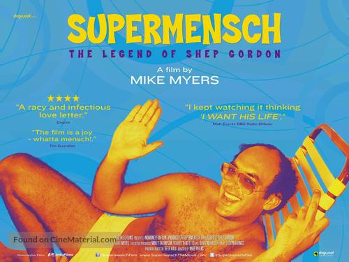 Supermensch: The Legend of Shep Gordon - British Movie Poster