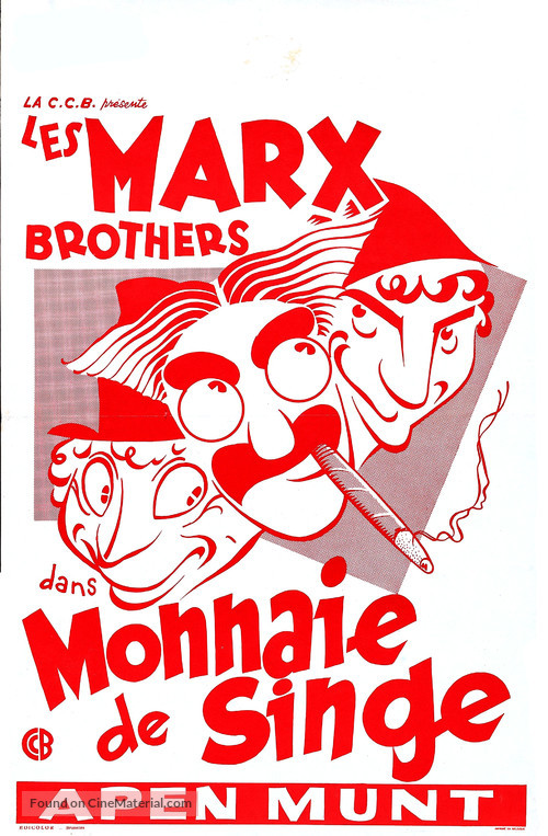 Monkey Business - Belgian Movie Poster