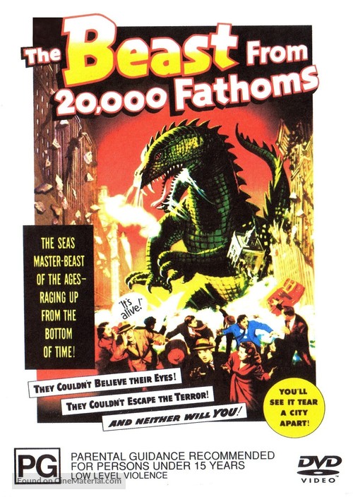 The Beast from 20,000 Fathoms - Australian DVD movie cover