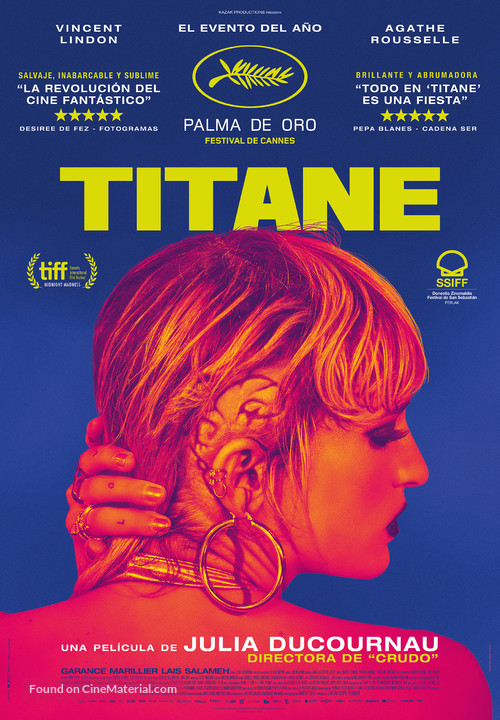 Titane - Spanish Movie Poster