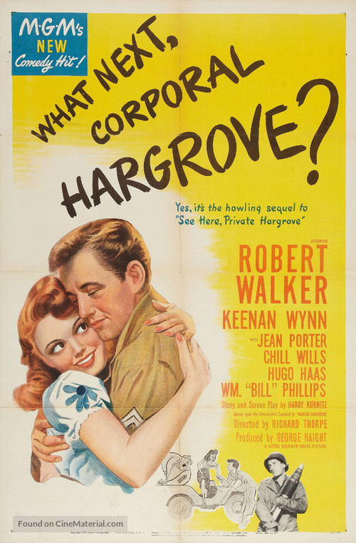 What Next, Corporal Hargrove? - Movie Poster