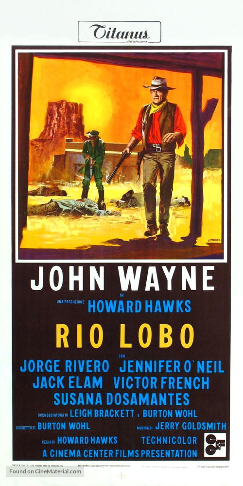 Rio Lobo - Italian Movie Poster