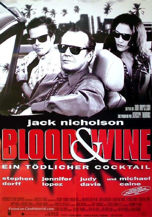 Blood and Wine - German Movie Poster