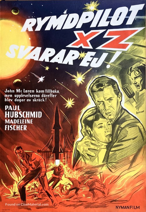 La morte viene dallo spazio - Swedish Movie Poster