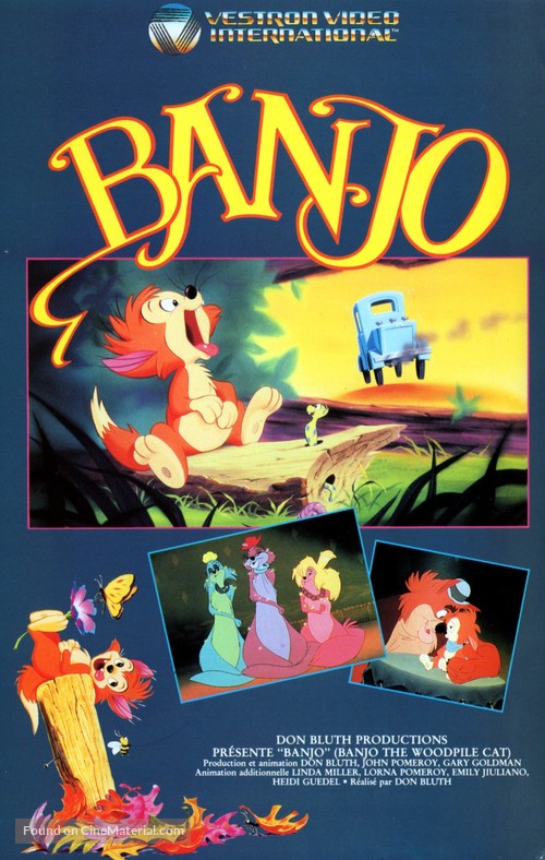Banjo the Woodpile Cat - French VHS movie cover