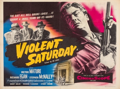 Violent Saturday - British Movie Poster