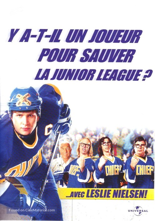 Slap Shot 3: The Junior League - French DVD movie cover