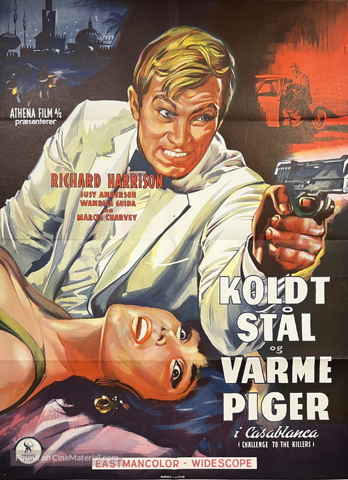 A 077, sfida ai killers - Danish Movie Poster