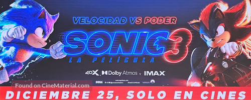 Sonic the Hedgehog 3 - Spanish Movie Poster