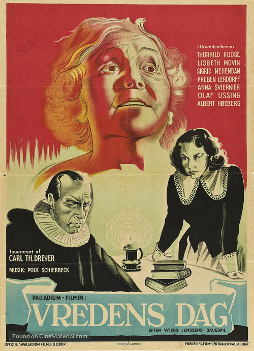 Vredens dag - Danish Movie Poster