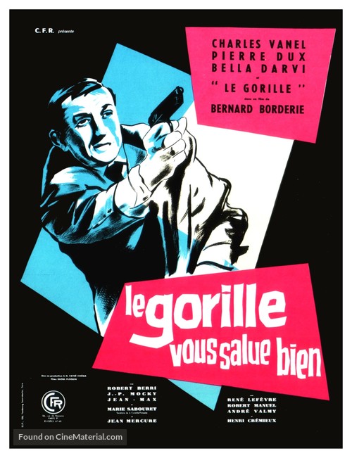 Le gorille vous salue bien - French Movie Poster