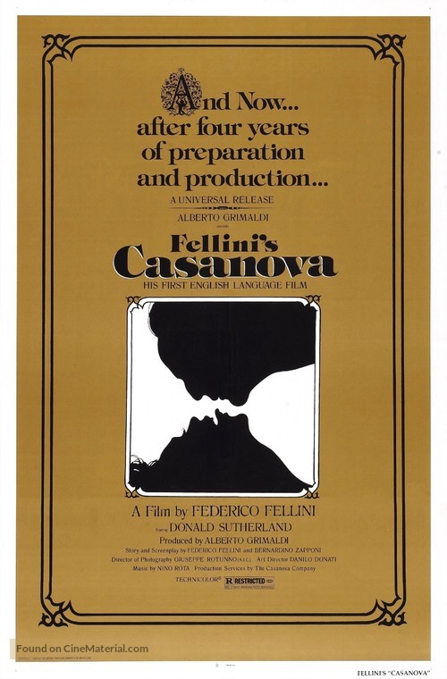 Il Casanova di Federico Fellini - Movie Poster