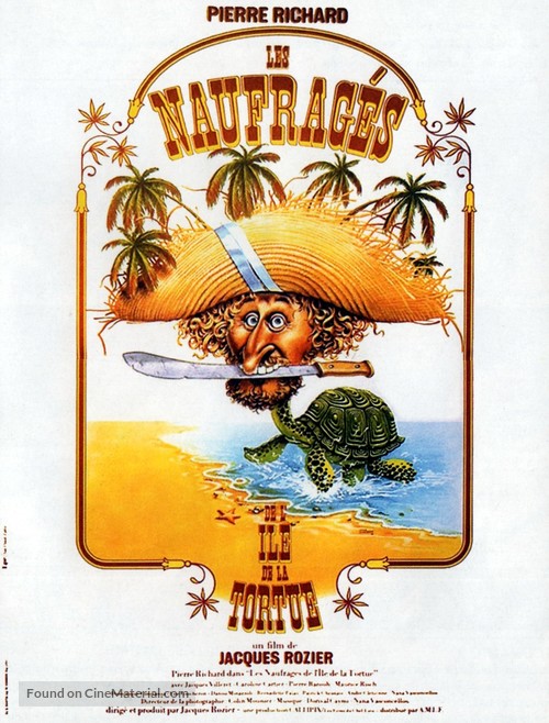 Les naufrag&eacute;s de l&#039;&icirc;le de la Tortue - French Movie Poster