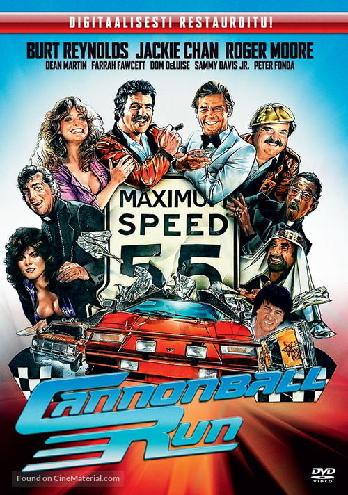 The Cannonball Run - Finnish DVD movie cover