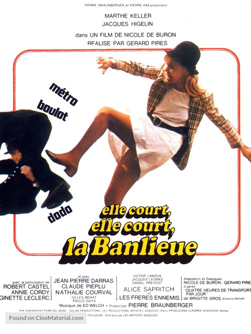 Elle court, elle court la banlieue - French Movie Poster