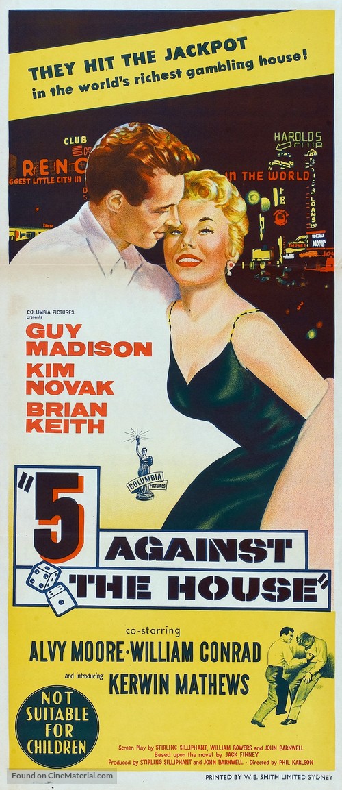 5 Against the House - Australian Theatrical movie poster