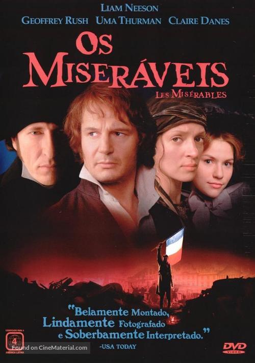 Les Mis&eacute;rables - Brazilian DVD movie cover