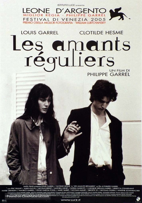 Les amants r&eacute;guliers - Italian Movie Poster