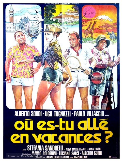 Dove vai in vacanza? - French Movie Poster