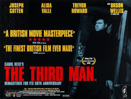 The Third Man - British Re-release movie poster