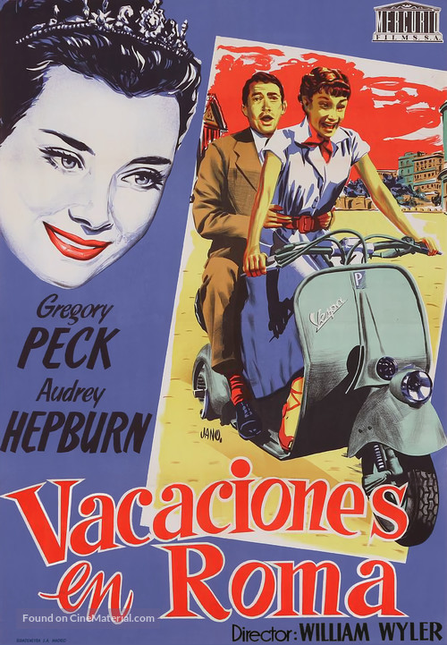 Roman Holiday - Spanish Movie Poster