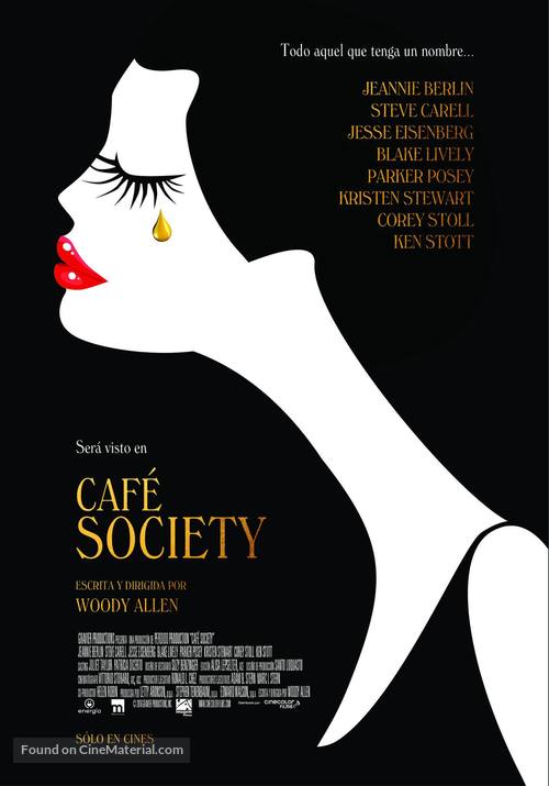 Caf&eacute; Society - Mexican Movie Poster