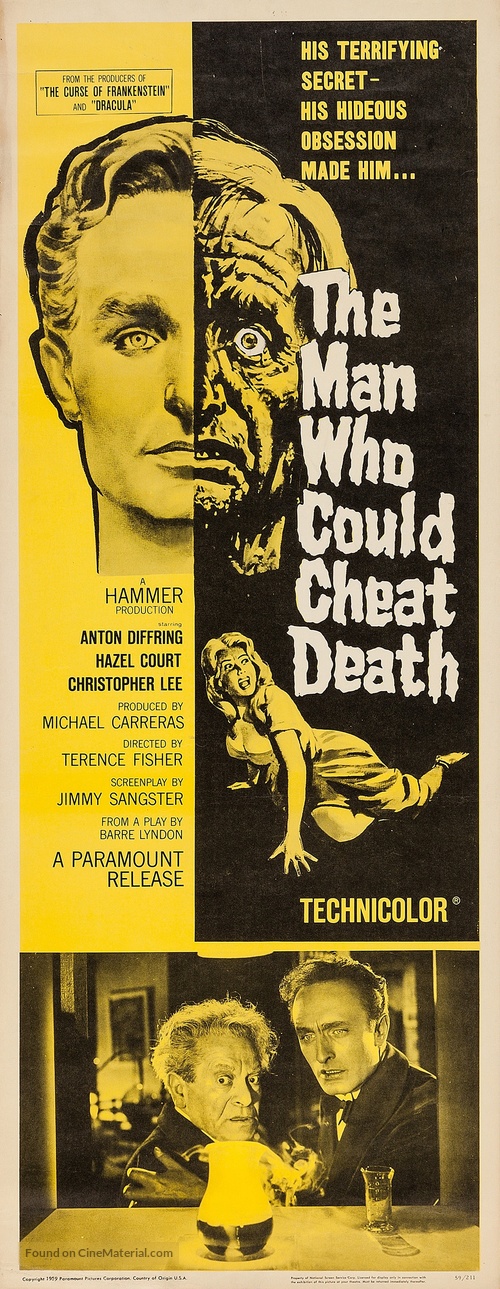 The Man Who Could Cheat Death - Movie Poster
