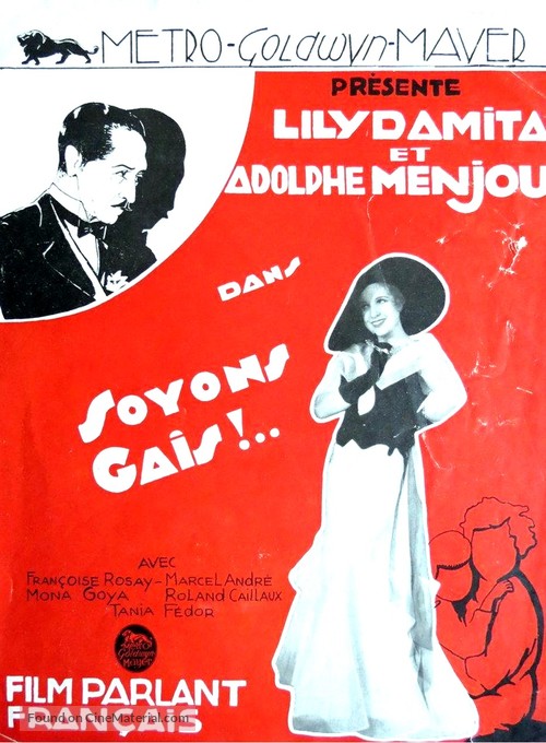 Soyons gais - French poster