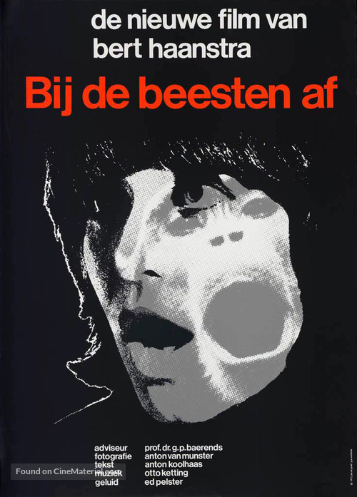 Bij de beesten af - Dutch Movie Poster