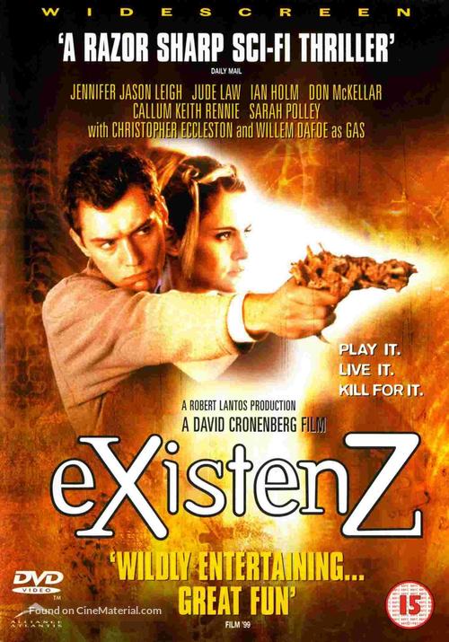 eXistenZ - British Movie Cover