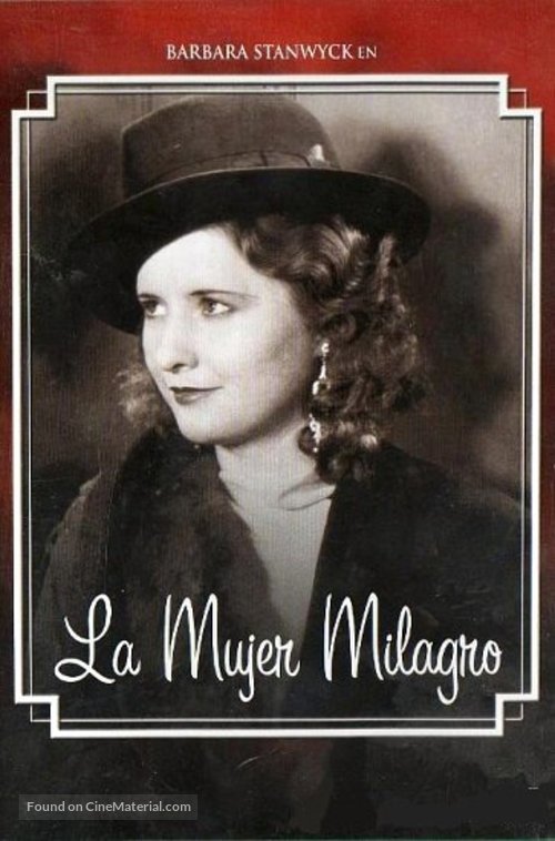 The Miracle Woman - Spanish Movie Cover