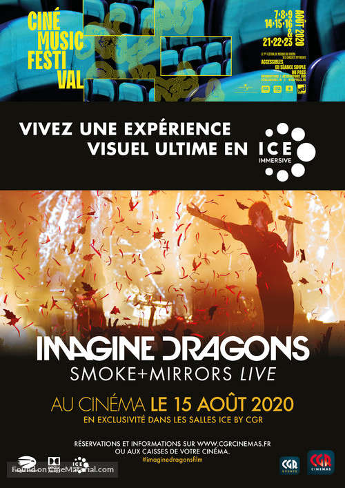 Imagine Dragons: Smoke + Mirrors Live - French Movie Poster