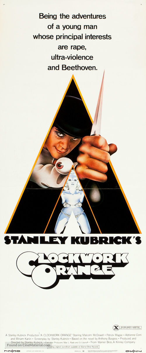 A Clockwork Orange - Theatrical movie poster