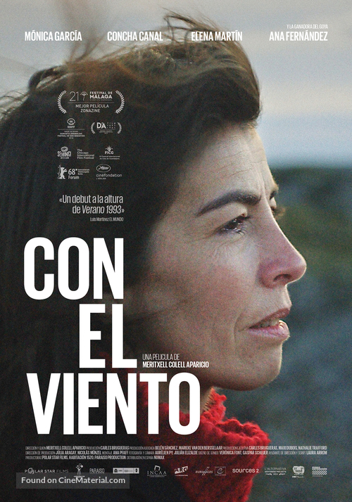 Con el viento - Spanish Movie Poster