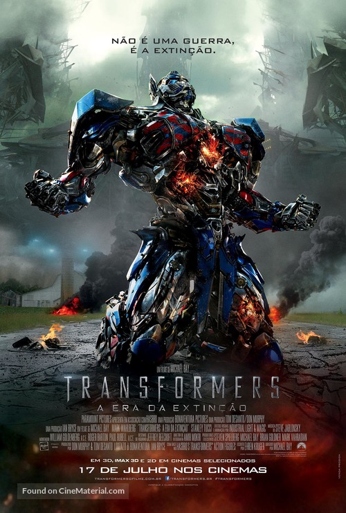 Transformers: Age of Extinction - Brazilian Movie Poster