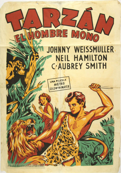 Tarzan the Ape Man - Spanish Movie Poster