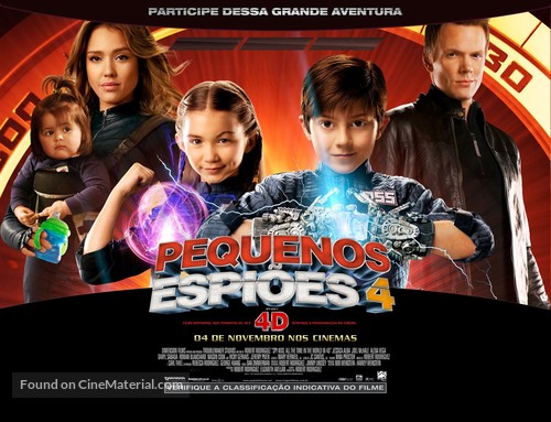 Spy Kids: All the Time in the World in 4D - Brazilian Movie Poster