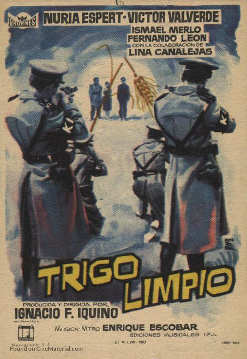 Trigo limpio - Spanish Movie Poster