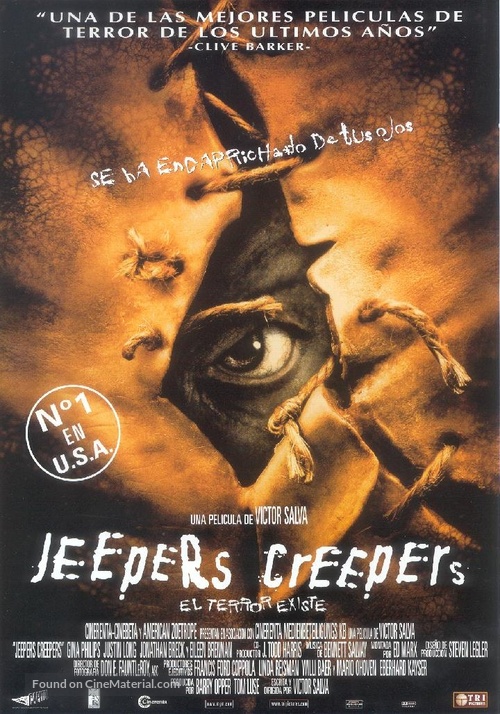 Jeepers Creepers - Spanish Movie Poster